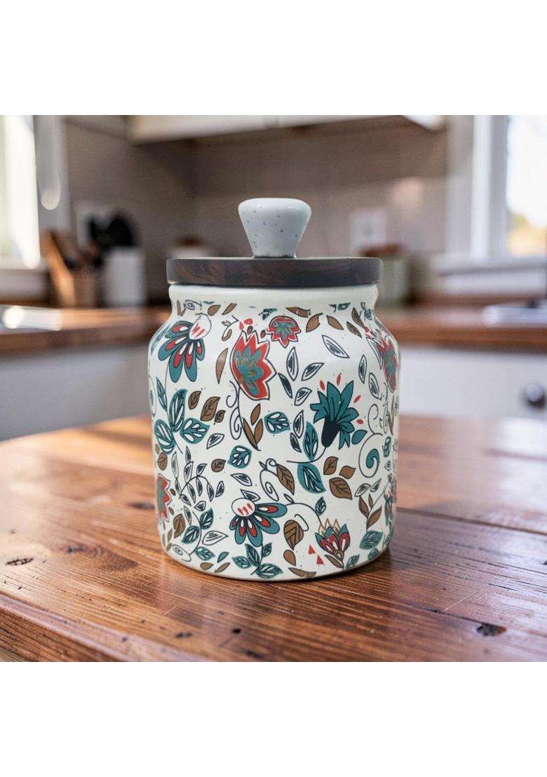 Lupaava Ceramic Air Tight Jars | 500 ml | 16.9 fl oz | 2-Piece Set | Leak Proof - Indya