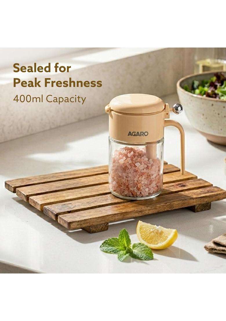 AGARO Elegant Spice Jar | 400 ml | 13.5 fl oz | Leak Proof - Indya