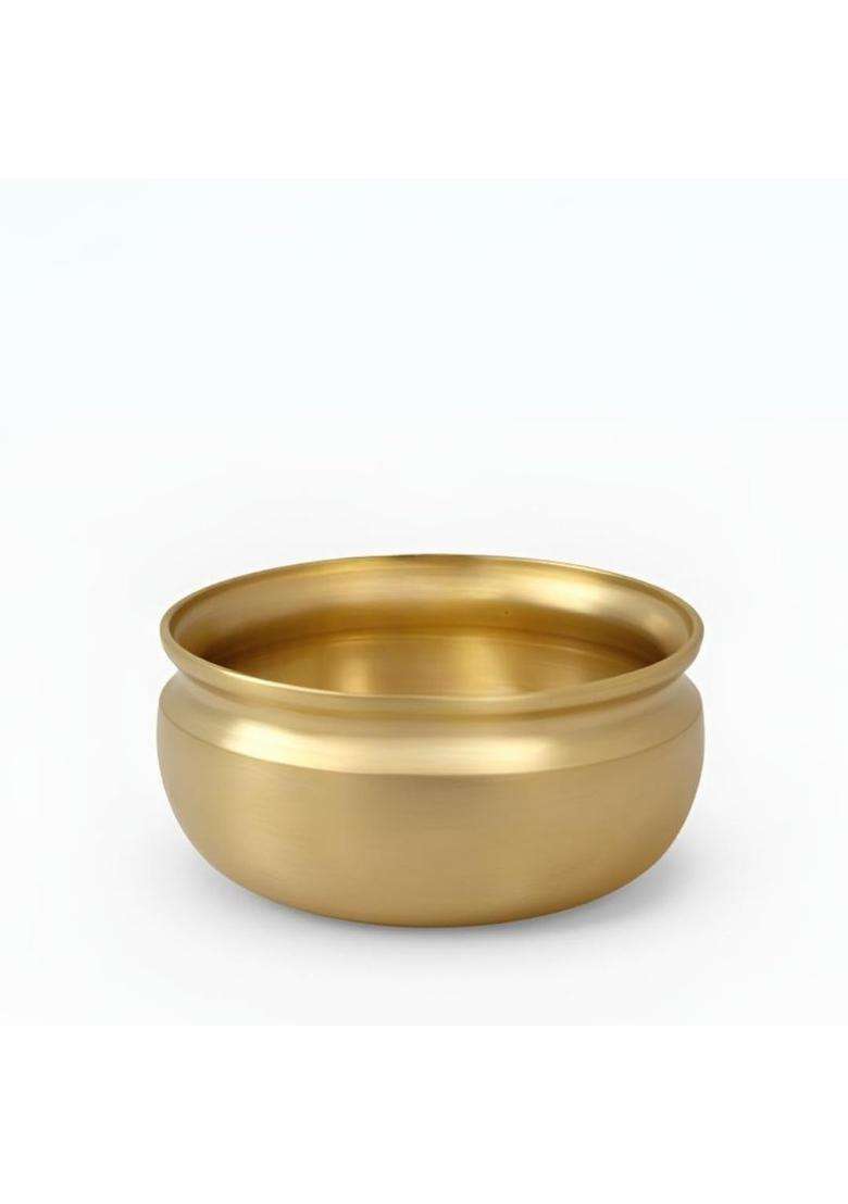 NUTRION Pure Bronze Handi Pongal Pot | 3 L | 3.2 Qt | Handcrafted - Indya
