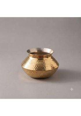 SHAAN mfg. Brass Patili Handi | 3 L | 3.2 Qt | Handcrafted