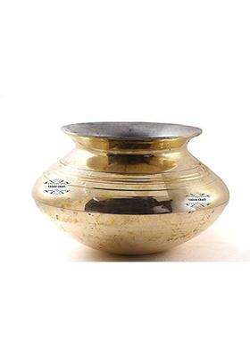Yadav Craft Heavy Weight Barat Handi Cooking Pot 3 Lit with Kalai | 2000 ml | 67.6 fl oz