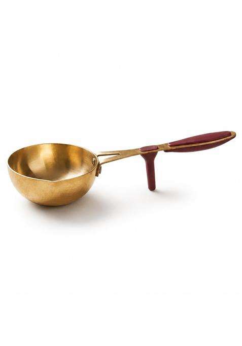 P-TAL Pure Brass Tadka Pan | 400 ml | 13.5 fl oz | 5 Inch