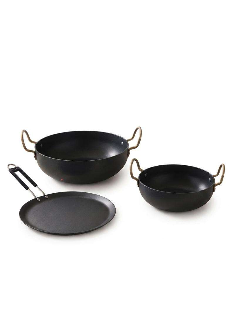 DOZY Iron Cookware | 3-Piece Set - Indya