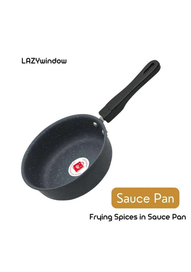 LAZYwindow Nonstick Baby Sauce Pan | 17 cm | 6.7 Inch | Pack of 2 - Indya