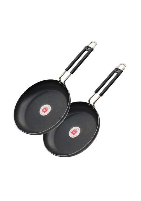 LAZYwindow Pure Iron Tadka Pan | 20 cm | 7.9 Inch | Induction Compatible