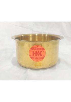 Super HK Products HK Aluminium Bhagona Tope with Lid for Kitchen Cooking | 5 L | 5.3 Qt