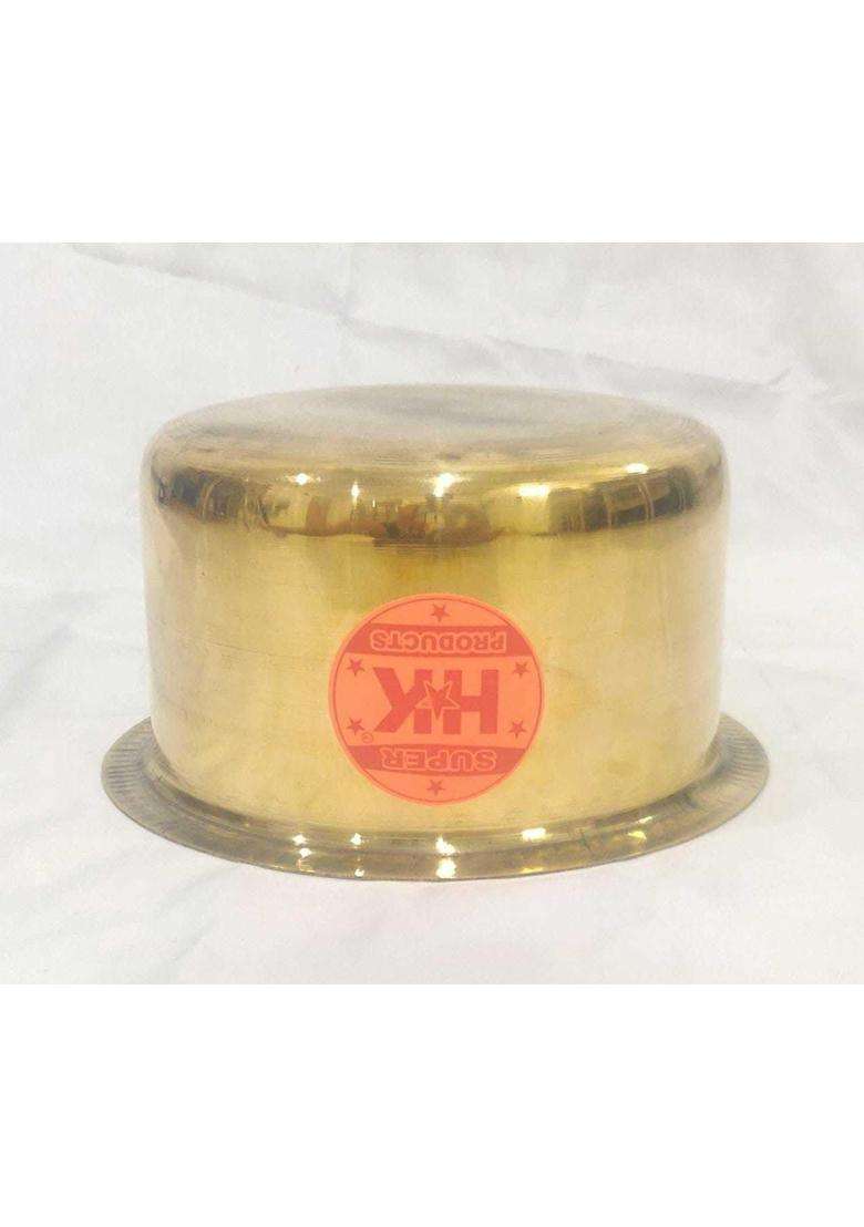 Super HK Products HK Aluminium Bhagona Tope with Lid for Kitchen Cooking | 2.5 L | 2.6 Qt - Indya