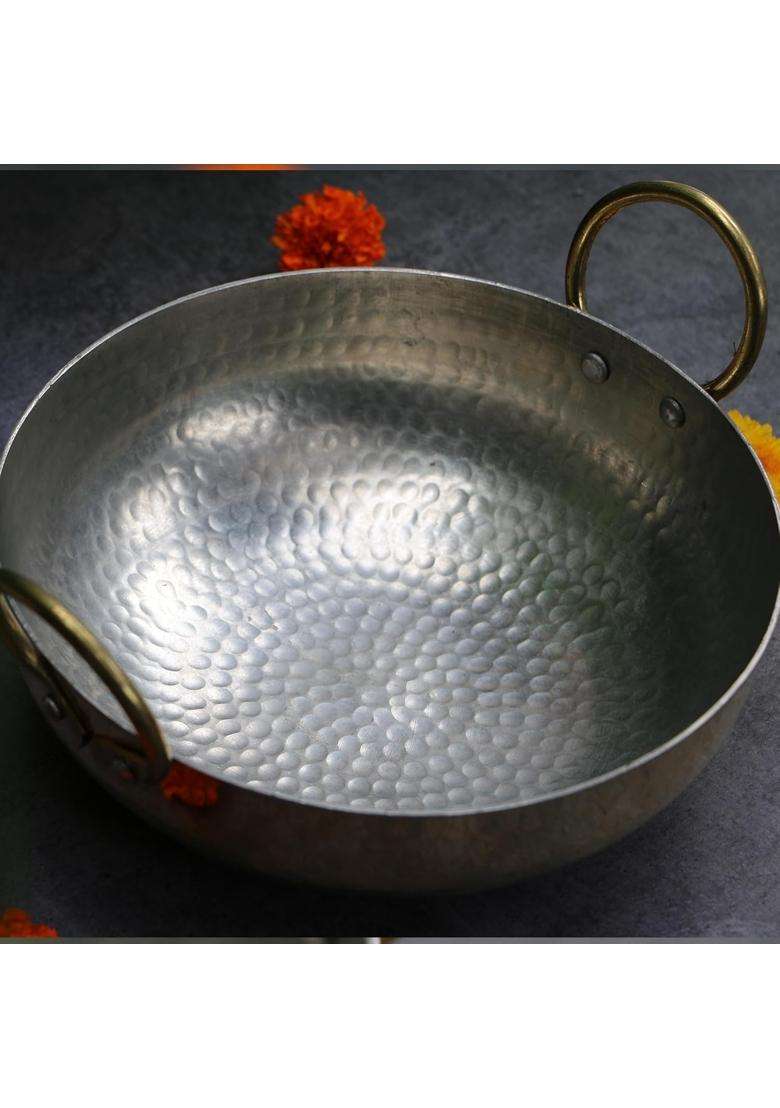 SHIV HOME WORLD Pure Brass Hammered 100 Brass 