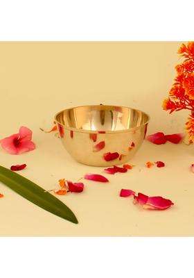 Gyarsilal's Pure Brass Pital Solid Serving and Dining Bowl | 100 ml | 3.4 fl oz