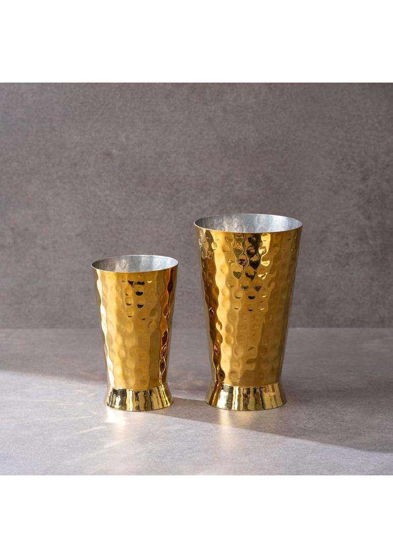 P-TAL Brass Glass Small - Indya