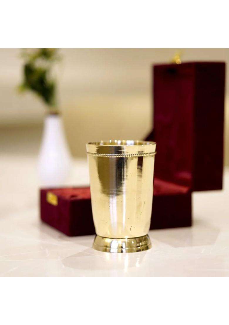 Brass Globe Plain Glass with Velvet Box - Indya