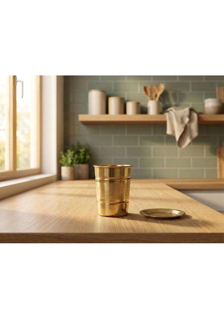 Desi Dhatu Brass Pital | With Lid - Indya