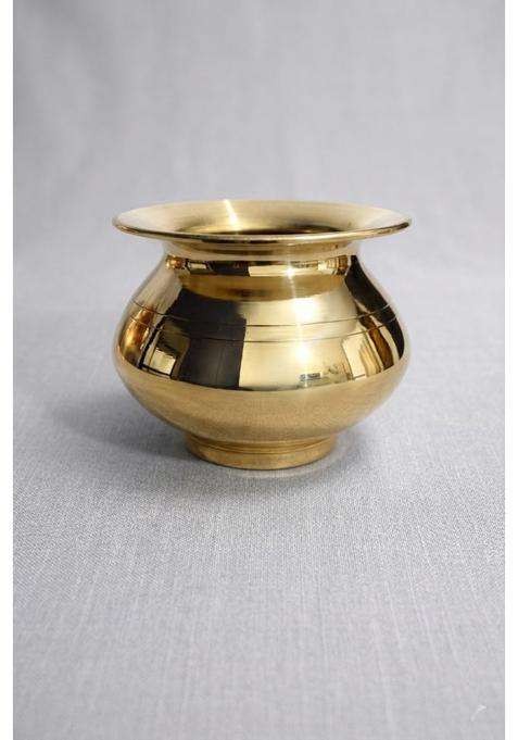 Desi Dhatu Pure Brass Pital Lota Water Pot | 300 ml | 10.1 fl oz