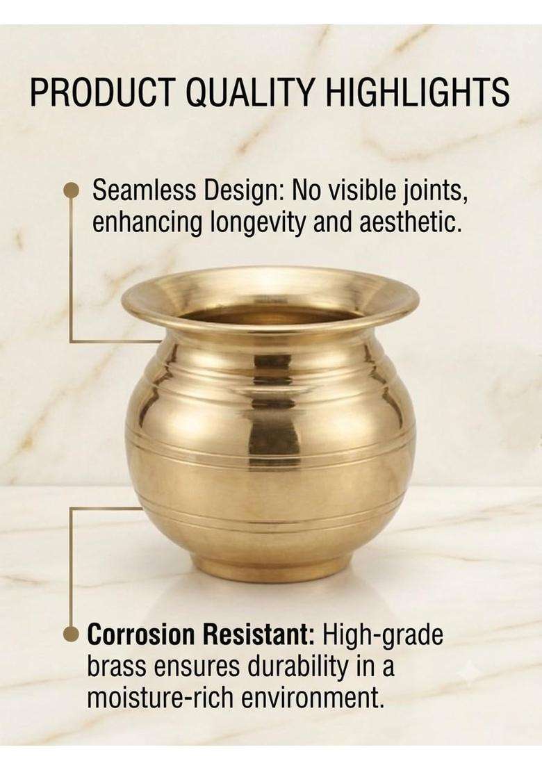 Desi Dhatu Pure Copper Tamba Lota Water Pot | 300 ml | 10.1 fl oz - Indya