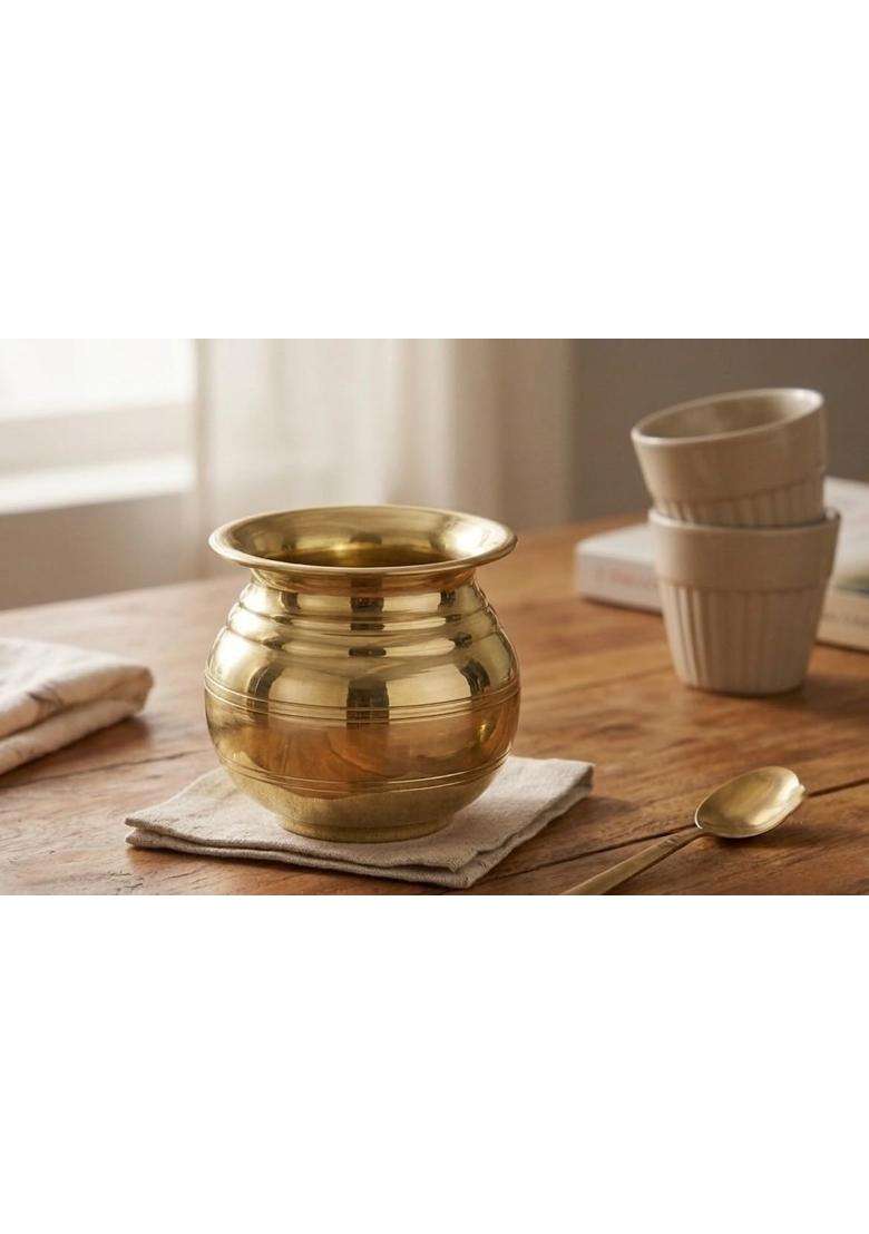 Desi Dhatu Pure Copper Tamba Lota Water Pot | 300 ml | 10.1 fl oz - Indya