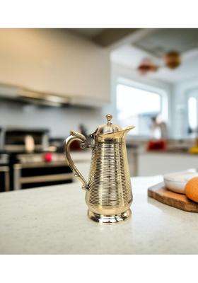 Blissful Decor Brass Embosed Jug Pitcher | 1.5 L | 1.6 Qt