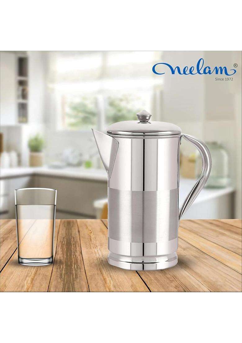 neelam Stainless Steel Lemon Jug | 1.5 L | 1.6 Qt - Indya