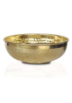 Pure Source India Brass Hammered Serving Bowl | 200 ml | 6.8 fl oz