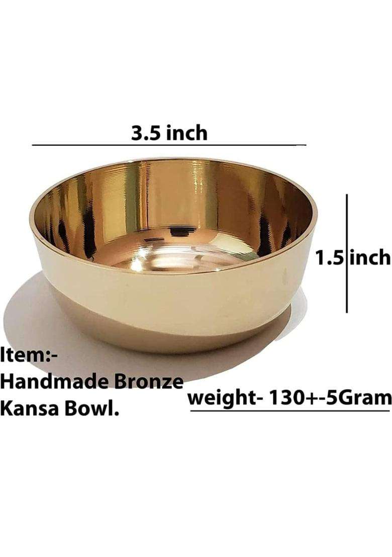 RewariCraft Bronze Dinner Set Pieces Single Item - Indya
