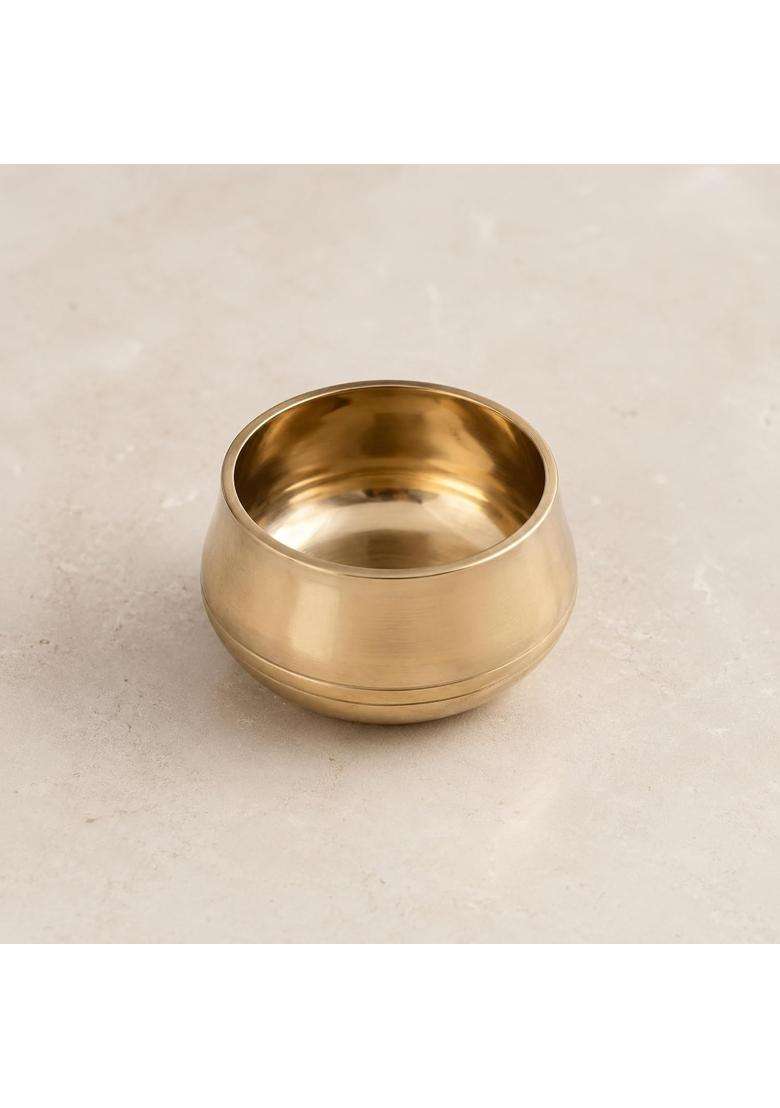 SHIV SHAKTI ARTS Kansa Bronze Bowl | 100 ml | 3.4 fl oz | 7 cm | 2.8 Inch - Indya