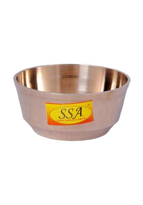 SHIV SHAKTI ARTS Pure Bronze Kansa Bowl Katori for Serving Food | 150 ml | 5.1 fl oz