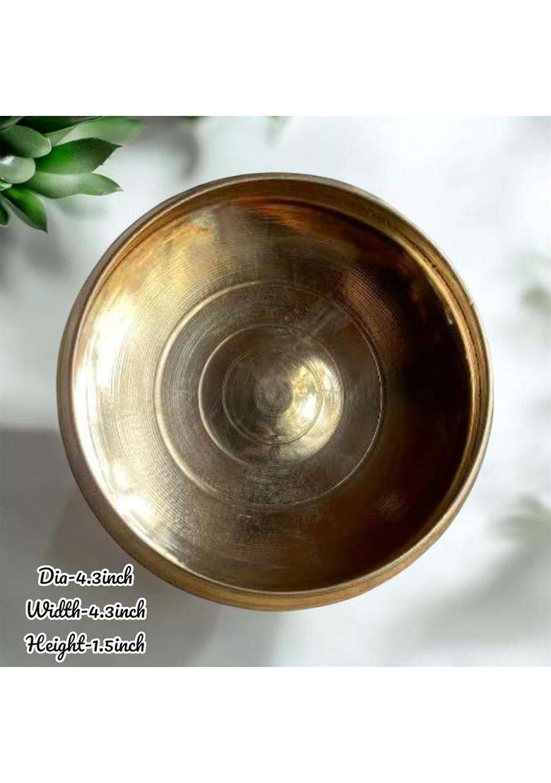 GBW Kansa Bronze Bowl Traditional Bela Katora | 250 ml | 8.5 fl oz - Indya