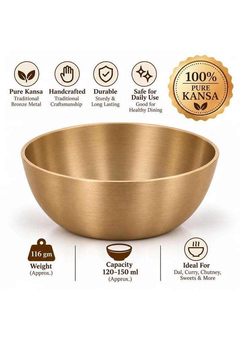 The Indian Aura Pure Kansa Small Katori Small Bowl - Indya