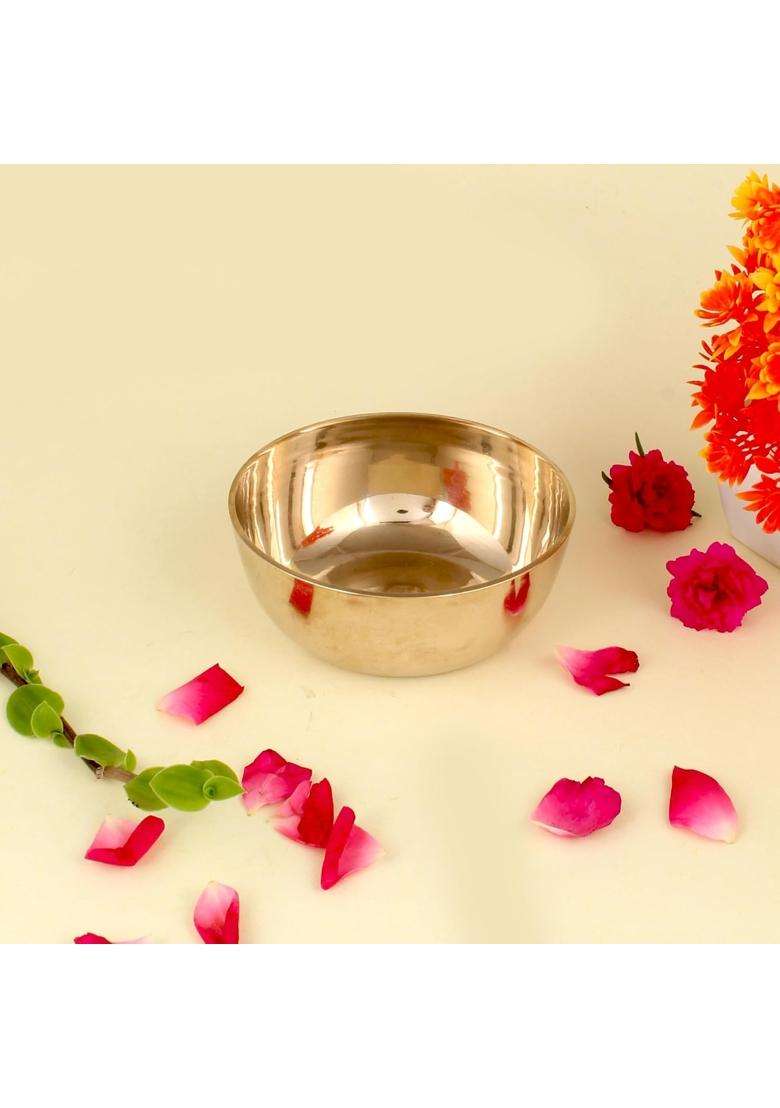 JGS Bronze Kansa Solid Bowl | 250 ml | 8.5 fl oz - Indya