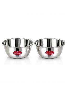 Ajay's Shoppe Heavy Stainless Steel Katori Wati Set | 350 ml | 11.8 fl oz | 2-Piece Set | Rust Resistant
