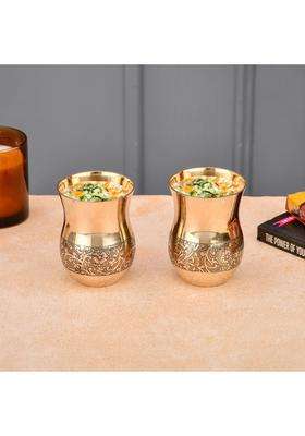 THE HEALING STORE Bronze Kansa Glass Capacity | 200 ml | 6.8 fl oz