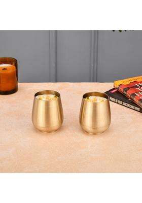 THE HEALING STORE Bronze Kansa Glass Capacity | 200 ml | 6.8 fl oz