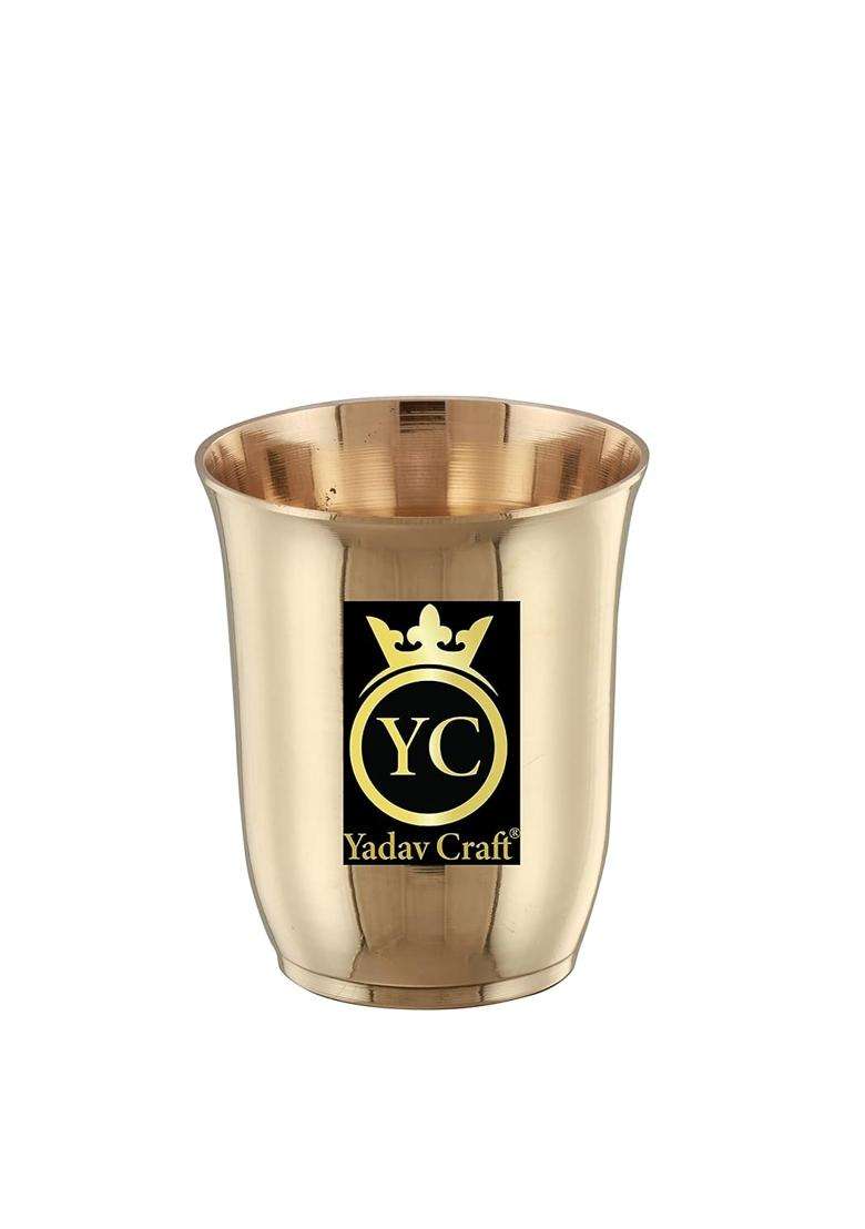 Yadav Craft Bronze Glasses Set Bronze Glasses Set Kansa Pack - Indya