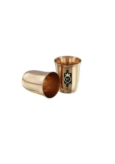 Yadav Craft Kansa Glasses Bronze