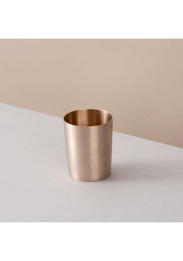 SHAAN mfg. Pure Kansa Bronze Drinking Glass | 2-Piece Set - Indya