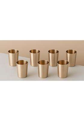 SHAAN mfg. Pure Kansa Bronze Drinking Glass | 6-Piece Set