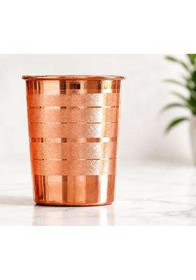 SHAAN mfg. Pure Copper Plain Glass with Luxury Design | 300 ml | 10.1 fl oz
