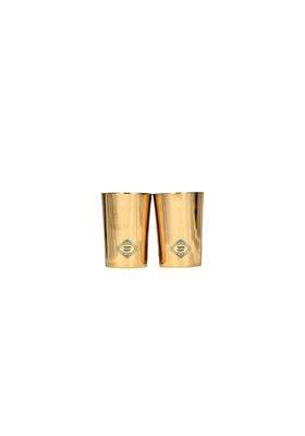 Yadav Craft Handicraft Wale Kansa Glasses | 2-Piece Set