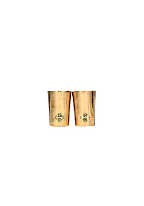 Yadav Craft Handicraft Wale Kansa Glasses | 2-Piece Set