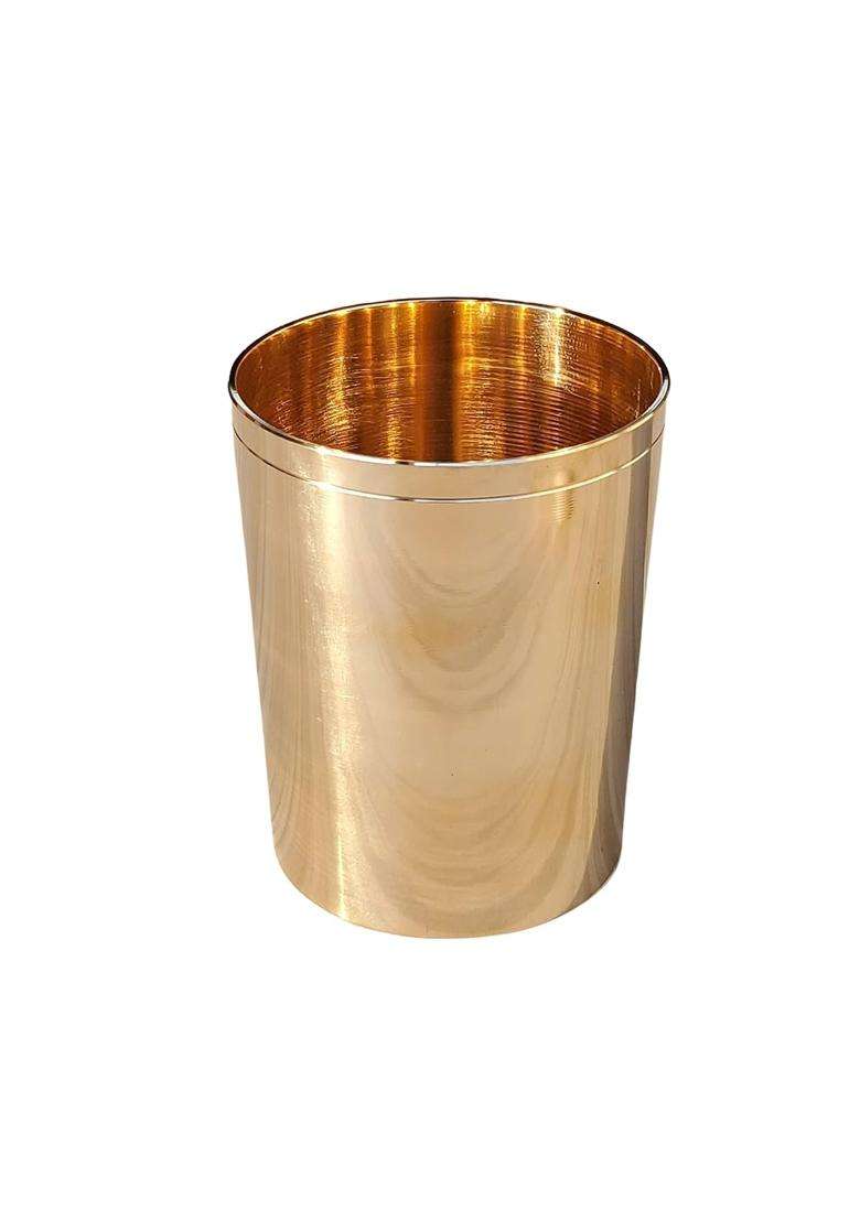 SHAAN mfg. Bronze Kansa Glass Handmade | 200 ml | 6.8 fl oz - Indya