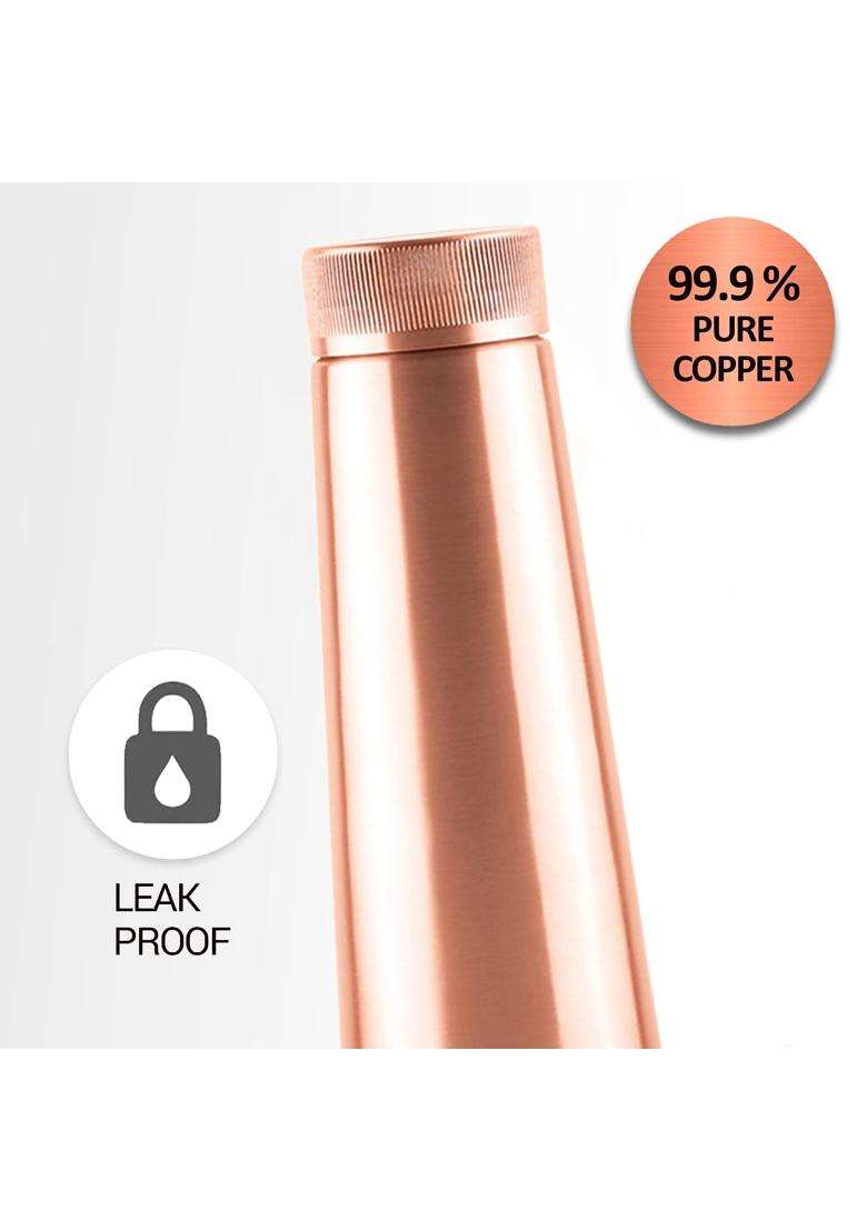 MILTON Copper Delight 1000 Water Bottle | 1 L | 1.1 Qt | BPA Free | Leak Proof - Indya