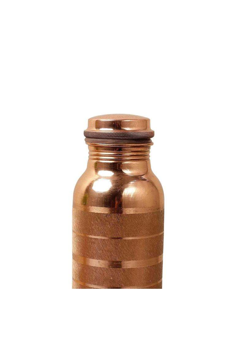 KC Pure Copper Designer Water Bottle with Leak Proof Protection | 1000 ml | 33.8 fl oz - Indya