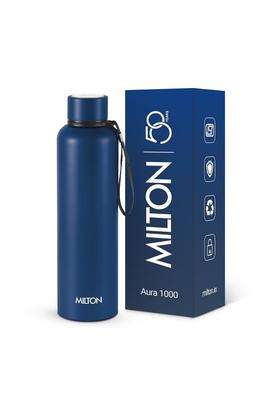 MILTON Aura 1000 Thermosteel Water Bottle | 1000 ml | 33.8 fl oz | Leak Proof | Insulated