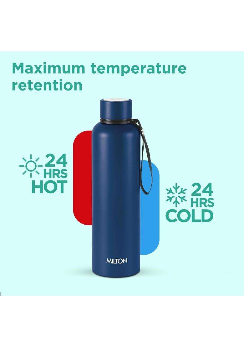 MILTON Aura 1000 Thermosteel Water Bottle | 1000 ml | 33.8 fl oz | Leak Proof | Insulated - Indya