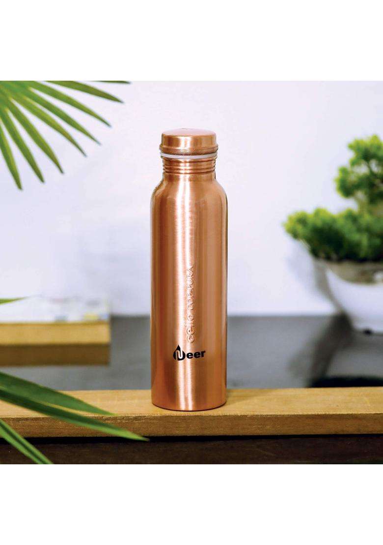 CELLO Cop-Pura Neer Copper Water Bottle | 1000 ml | 33.8 fl oz - Indya