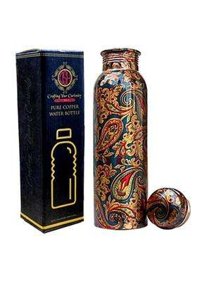 DSH CRAFTING YOUR CURIOSITY DSH Copper Bottles for Water Printed Design with Fine Art Work | 1 L | 1.1 Qt