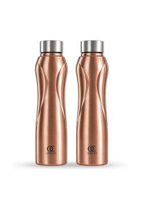 Omichef Stainless Steel Water Bottle | 1 L | 1.1 Qt | Pack of 2 | BPA Free | Leak Proof