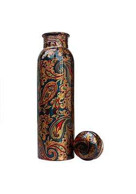 R Ayurveda Copper Water Bottle Material- Copper Best for Gym Travel and School Bottle with Purity | 1 L | 1.1 Qt