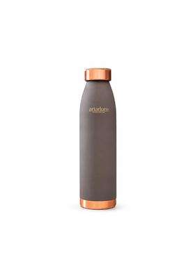 Artarium Copper Bottle Leak Proof Non Toxic BPA Free with Anti Oxidant Proeprties Grey | 1 L | 1.1 Qt