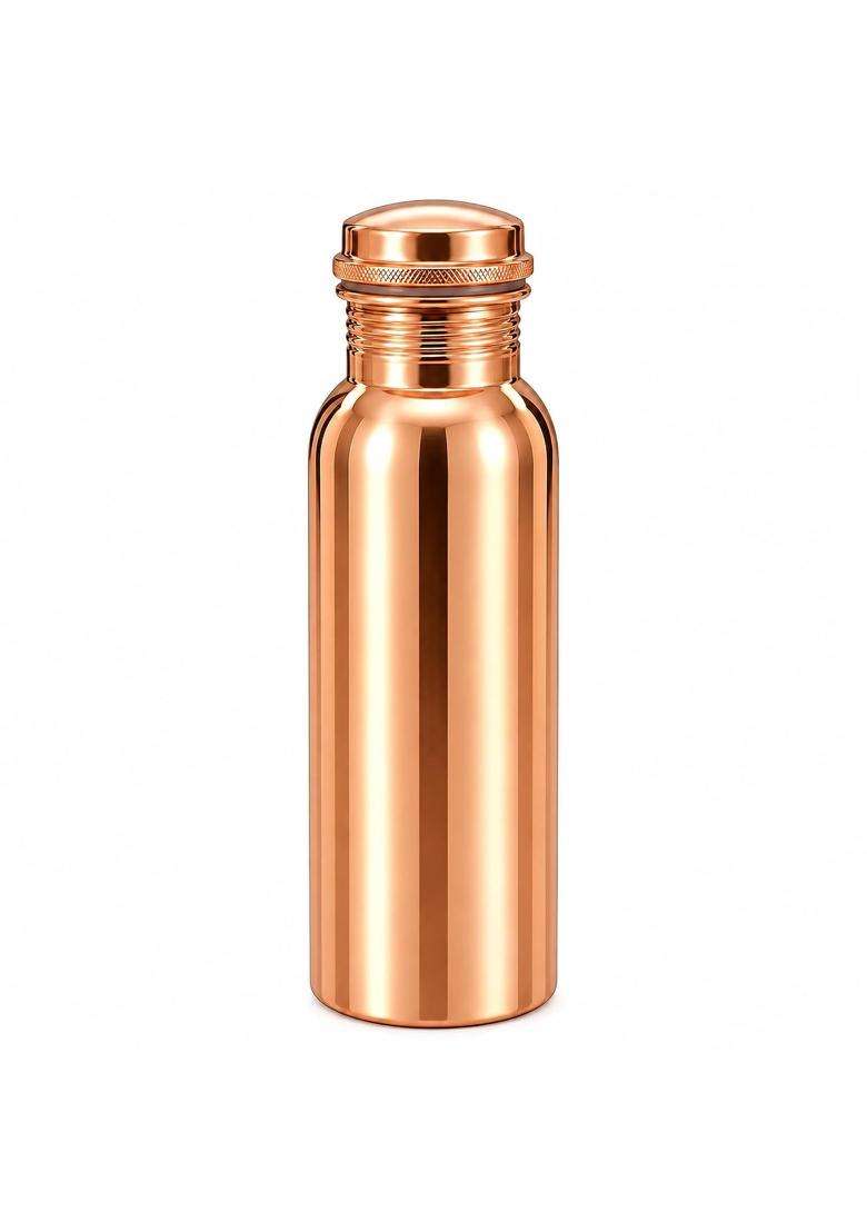 AANYA HOME CRAFT Aanya Homecraft Copper Water Bottle with Screw Cap | 1 L | 1.1 Qt - Indya