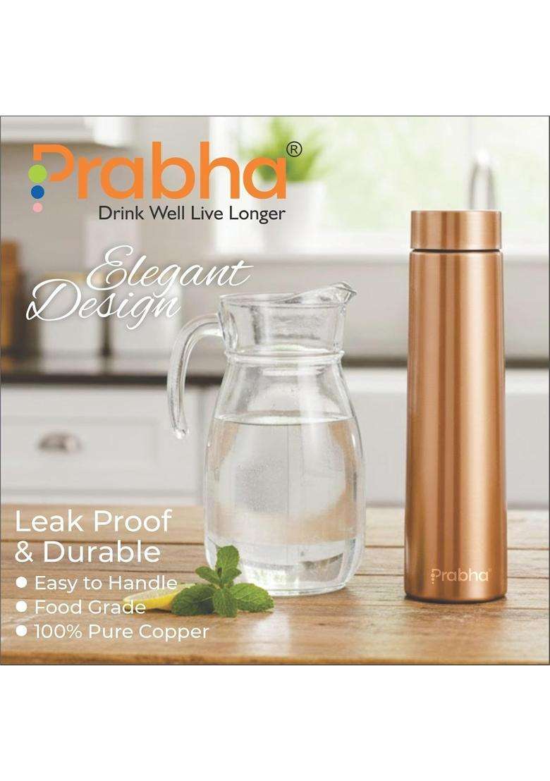 Prabha Water Bottle | 500 ml | 16.9 fl oz | 2-Piece Set | BPA Free | Leak Proof - Indya